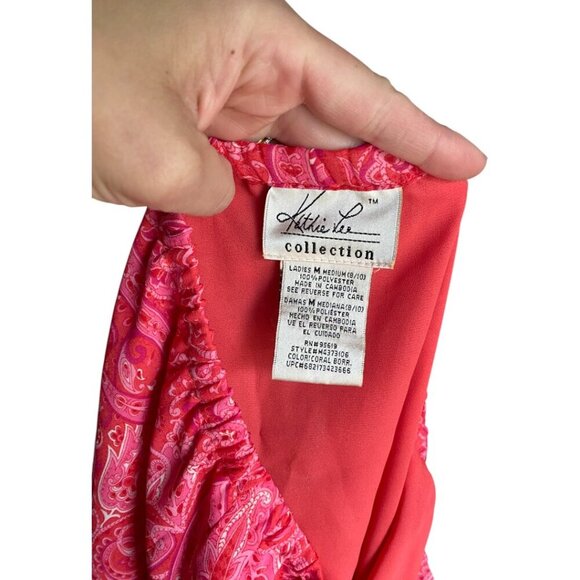 Sleek Paisley Knee Length Skirt Size Medium - Picture 3 of 3